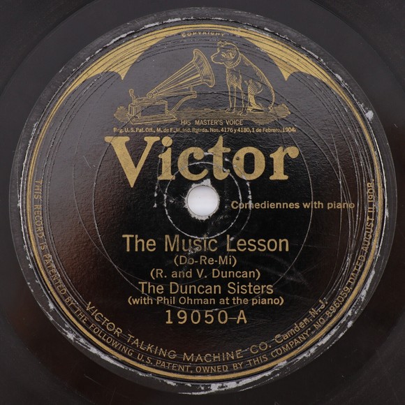 The Duncan Sisters – The Music Lesson /Baby Sister Blues  1923 10" 78 rpm Record - Picture 1 of 6